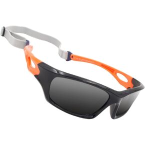 VATTER Kids Polarized Unbreakable Sports Flexible Square Sunglasses With Strap UV400 Protection for Kids Boys Girls Children