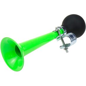 AUTUT ABS Bike Bugle Horn Retro Clown Horn Metal Air Horn with Squeeze Bulb for Bicycle Golf Cart, Green