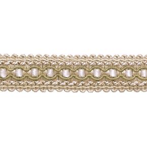 1" (2.5cm) Wide Imperial Collection Decorative Gimp Braid Trim (Style# 0125IG) White Sands Multicolor #4001 (White Ivory, Cream Ivory, Light Beige) 5 Yard Value Pack (4.5m/15 ft)