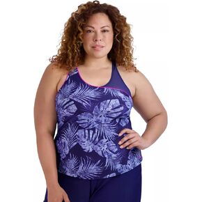 ZeroXposur Womens Stylish Plus Size Highline Tankini Tops | Ultimate Beach Essentials | Swimwear for Women and Summer Fashion