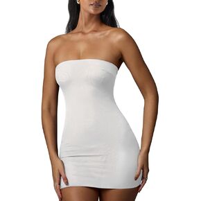 XXTAXN Women's Sexy Tube Sleeveless Bodycon Cocktail Party Mini Dress