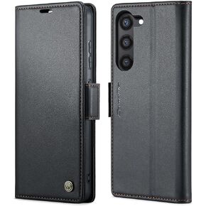 SINIANL Samsung Galaxy S24 Ultra Wallet Case with RFID Blocking, Samsung S24 Ultra Case Wallet for Women Men Card Holder Magnetic Clasp Kickstand Leather Book Folio Case for Galaxy S24 Ultra Black