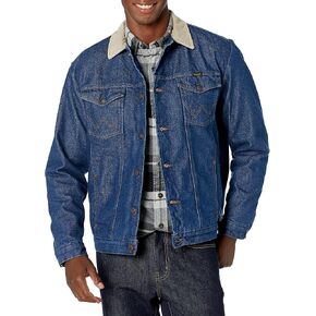 Western Style Lined Denim Jacket, Blanket/Denim, 48 in Saudi Arabia
