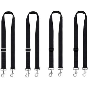 Premium Horse Blanket Sheet Leg Straps, 2 Pcs Adjustable 27.55" to 55" Length, Replacement Stretchy Belly Strap with Double Swivel Snaps