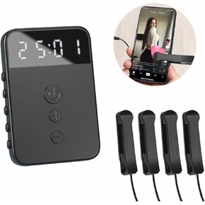 Purism Auto Clicker with Screen Display for iPhone iPad,Available Screen Device Automatic Tapper， Simulated Finger Tapping for Android IOS Suitable for Games, Live Stream Likes (1 Clicker)