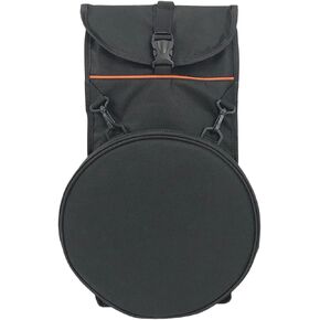 Vaguelly Dumb Drum Pad Bag Silent Drum Backpack with Detachable Pouch Drum Pad Carrying Case Oxford Cloth Dumb Drum Shoulder Bag Holder for 8/12Inch Drum Pad