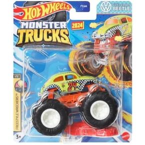 Hot Wheels Monster Trucks New for 2024 1:64 Scale (Duck N' Roll HWMT Back to Basics 1/7)