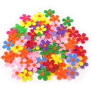 Honbay 100PCS 2.8cm/1.1inch Felt Flowers Fabric Flowers for DIY Crafts