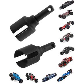 Diff Outdrives Upgrades Part for 1/8 ARRMA Kraton Notorious Outcast Talion Typhon 6S BLX 4WD,1/7 Felony Infraction Mojave 6S BLX 4WD，2PCS Differential Outdrive #45 Steel Hop Ups,Black