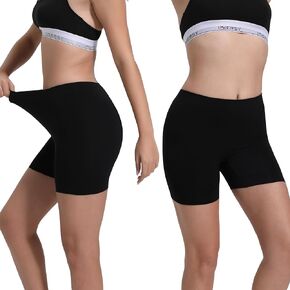 INNERSY Women’s Slip Shorts Nylon Hipster Under Dress Shorts 2 Pack
