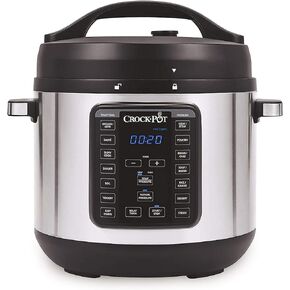 وعاء كروك 8 كوارت متعدد الاستخدام XL Express Crock، طباخ بطيء قابل للبرمجة وطباخ ضغط مع ضغط يدوي، غليان وطهي على نار خفيفة، من الفولاذ المقاوم للصدأ in Kuwait
