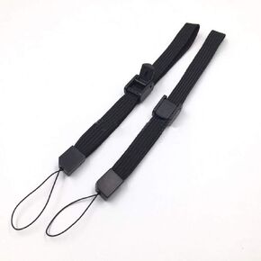 Anti-Dropping Hand Wrist Straps Lanyard Wristband for WiiU Wii Playstation PS4 VR PS3 Move PSV PSP New 3DS XL 3DSXL Controller (Black)