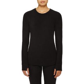 Cuddl Duds ClimateRight Women's Stretch Fleece Long Sleeve Base Layer Top - Crew Neck