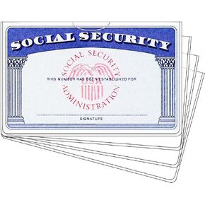 6 Pack Social Security Card Holder，Social Security Card Protector Sleeve，New Medicare Card Protector Sleeve/Credit Card Holder, SSN Card Protector/Credit Card Cover