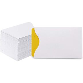 Stockroom Plus 500-Pack Key Card Envelopes Sleeves, White, Blank Hotel, Motel Cover Holders for Business Guests, Bulk Protector Packets for ID, Credit, Gift Cards (3.5x2.3 in)