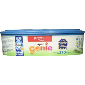 Playtex Diaper Genie Refills for Diaper Genie Diaper Pails - Holds Up to 270 Diapers