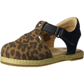 UGG Unisex-Child Emmery Leopard Flat Sandal