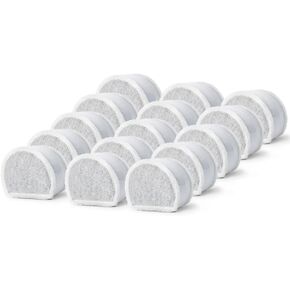 xbbwmrs 15-Count Replacement Pet Water Fountain Filter Cartridges for Multiple PetSafe Drinkwell Filtrs, Dog and Cat Replacement Carbon Filters for Healthy and Good Drinking Water.