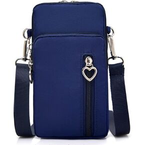 Mobile Phone Purses Bag,Waterproof Crossbody Phone Wallet Case, Cellphone Crossbody with Shoulder Strap,Outdoor Sweat-Proof Running Armbag,Crossbody Bag Gym Fitness Cell Phone Key Holder(navy blue) in Kuwait