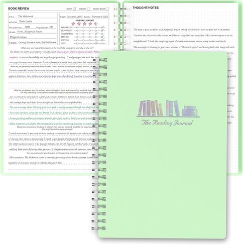 snootion Reading Journal - Book Journal Reading Log for Review and Track Your Reading Progress - Gift Book Accessories for Book Lovers and Voracious Readers-52 Books, A5 Size (Black Golden) in Saudi Arabia