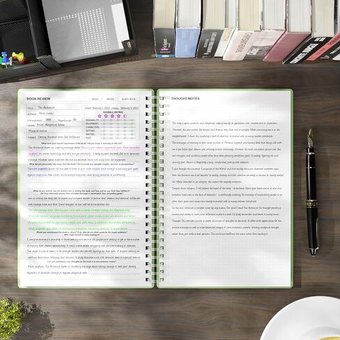 snootion Reading Journal - Book Journal Reading Log for Review and Track Your Reading Progress - Gift Book Accessories for Book Lovers and Voracious Readers-52 Books, A5 Size (Black Golden) in Saudi Arabia