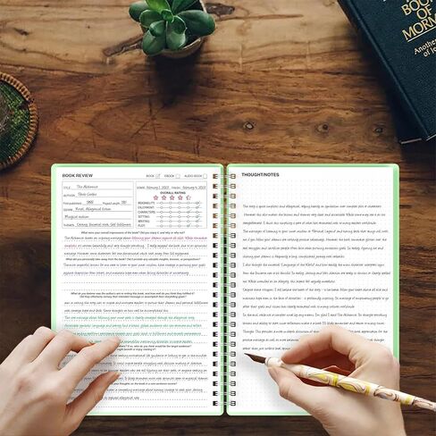 snootion Reading Journal - Book Journal Reading Log for Review and Track Your Reading Progress - Gift Book Accessories for Book Lovers and Voracious Readers-52 Books, A5 Size (Black Golden) in Saudi Arabia