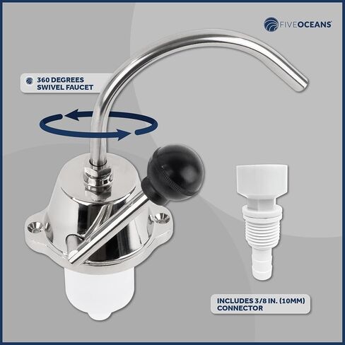 TMC Rocket Hand Pump, Galley Hand Pump, Flipper Pump, RV Manual Water Hand Operated Pump, Self-Priming 60 GPH/228LPH, for Boat, RV, Campers - FO742 in Saudi Arabia