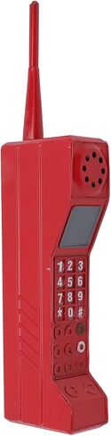 Sanpyl Retro Brick Cell Phone Ornament, Vintage Cellular Phone Model, Simulation Props Stylized Ornaments, Cosplay Phone Model Props for Party Theme Decoration Accessories(Red) in Saudi Arabia