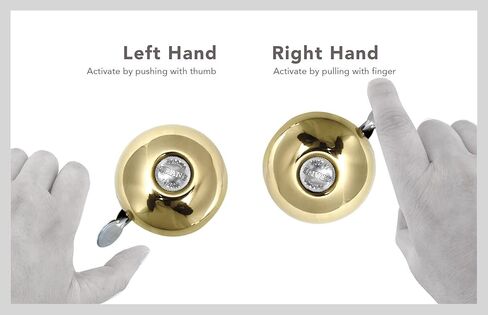 جرس دراجة الرافعة - أجراس دراجة ريتن - جرس قارع الأجراس لدراجات المدينة - جرس دراجة الطريق - جرس MTB - المقود (22.2 مم إلى 26.0 مم) - ملحقات الدراجة للدراجات للبالغين/جرس دراجة الأطفال in Kuwait