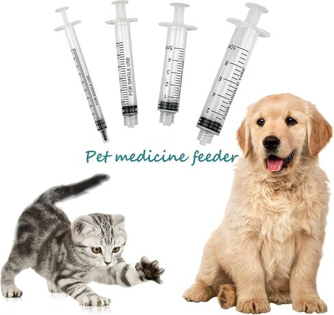 Pet Feeding Bottle, Feeding Syringes Set with Silicone Nipple, Newborn Animal Reusable Nursing Syringe Kit, Perfect for Dogs/Cats/Birds and Other Small Animals in Saudi Arabia