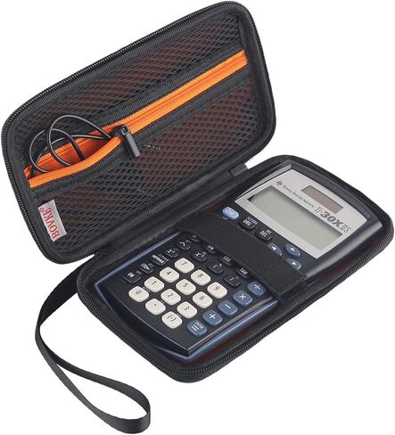 BOVKE Scientific Calculator Carrying Case Replacement for Texas Instruments TI-30X IIS 2-Line Scientific BA II Plus Financial Calculator, Black in Saudi Arabia