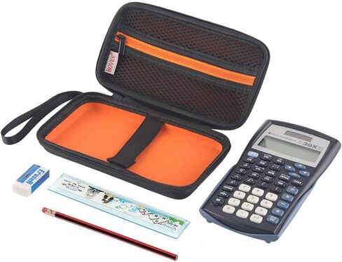 BOVKE Scientific Calculator Carrying Case Replacement for Texas Instruments TI-30X IIS 2-Line Scientific BA II Plus Financial Calculator, Black in Saudi Arabia