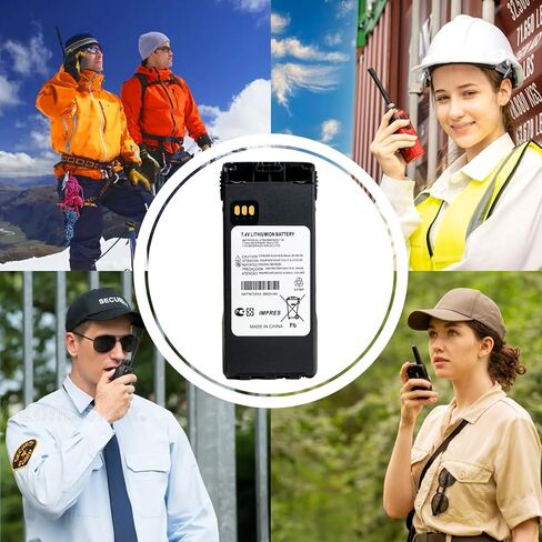 Teseko 5 Pack NNTN7335A 2600mAh 7.4V Li-ion Replacement Two-Way Radio Battery for Motorola NNTN7554 NNTN7335B XTS1500 XTS2500 Talkabout Radios… in Saudi Arabia