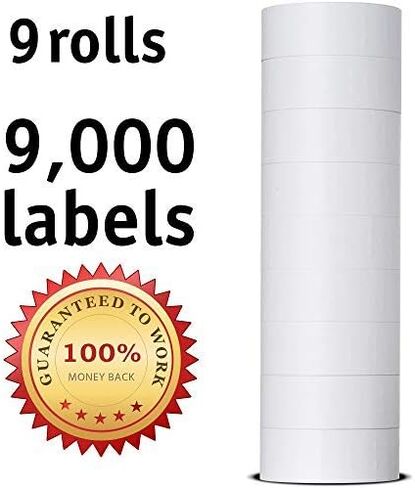 Compatible Labels for Garvey 2216-22mm x 16mm - White - Pack with 9 Rolls - 9,000 Labels - Labels for Us in Saudi Arabia