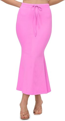 Mehrang Lycra Saree Shapewear Petticoat For Women, Cotton Blended,Petticoat,Skirts For Women,Shape Wear Dress For Saree in Saudi Arabia