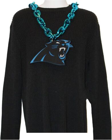Aminco NFL Carolina Panthers Team Fan Chain, Turquoise in Saudi Arabia