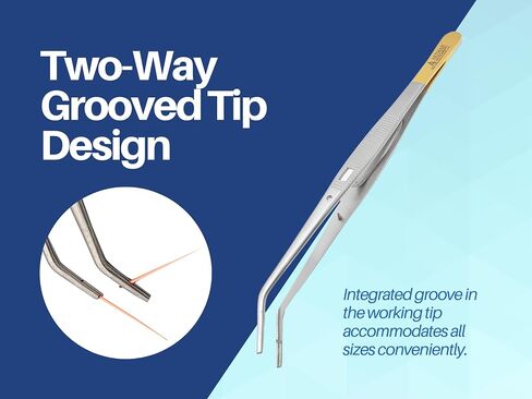 Endodontic Tweezer Paper Point Holding Tweezers grooved tip Angled with Lock Tip Surgical Forceps Instruments Surgical Forceps Pliers ARTMAN Brand in Saudi Arabia