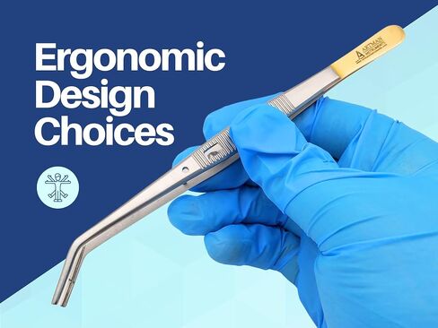 Endodontic Tweezer Paper Point Holding Tweezers grooved tip Angled with Lock Tip Surgical Forceps Instruments Surgical Forceps Pliers ARTMAN Brand in Saudi Arabia