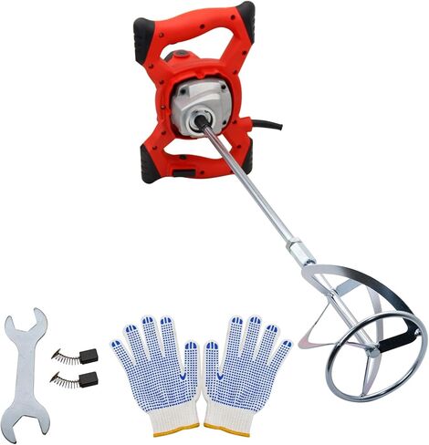 خلاط اسمنت VICSEC 2100 واط خلاط خرسانة كهربائي خلاط طلاء لاسلكي للحفر مع 6 سرعات، خلاط طين محمول 110 فولت لخلط الطين والأسمنت والملاط والطلاء والأعلاف in Kuwait