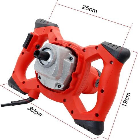خلاط اسمنت VICSEC 2100 واط خلاط خرسانة كهربائي خلاط طلاء لاسلكي للحفر مع 6 سرعات، خلاط طين محمول 110 فولت لخلط الطين والأسمنت والملاط والطلاء والأعلاف in Kuwait