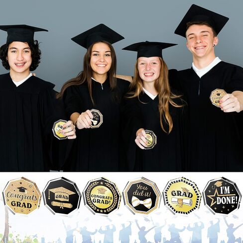 Misdary 6 Pcs 2024 Graduation Trophy Award 4 x 4 Inch Acrylic Award Trophies Plaques Class of 2024 Graduation Gifts for School Students Kids Kindergarten Graduation Party Supplies(Common Style) in Saudi Arabia