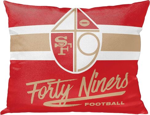 وسادة مزخرفة من Northwest الرسمية NFL San Francisco 49ers Nostalgic Proud، ألوان الفريق، 15 بوصة × 12 بوصة in Saudi Arabia