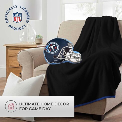 Northwest NFL Helmet Football Super Soft Plush Pillow - 16" - Decorative Pillows for Sofa or Bedroom - Perfect for Game Day (Tennessee Titans - Blue) in Saudi Arabia