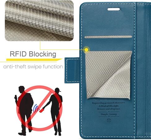 SINIANL for Samsung Galaxy S24 Ultra Wallet Case with RFID Blocking, Black | Samsung S24 Ultra Case Wallet for Women Men Card Holder Magnetic Clasp Kickstand Leather Book Folio Case for Galaxy S24 Ultra in Kuwait