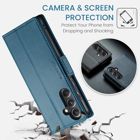 SINIANL for Samsung Galaxy S24 Ultra Wallet Case with RFID Blocking, Black | Samsung S24 Ultra Case Wallet for Women Men Card Holder Magnetic Clasp Kickstand Leather Book Folio Case for Galaxy S24 Ultra in Kuwait