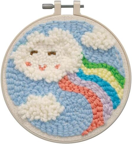 مجموعة إبر رينبو بانش من شركة Design Works Crafts Inc، باللون الأبيض in Kuwait