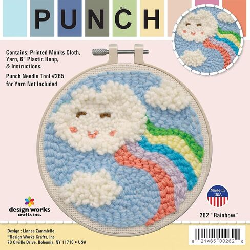 مجموعة إبر رينبو بانش من شركة Design Works Crafts Inc، باللون الأبيض in Kuwait