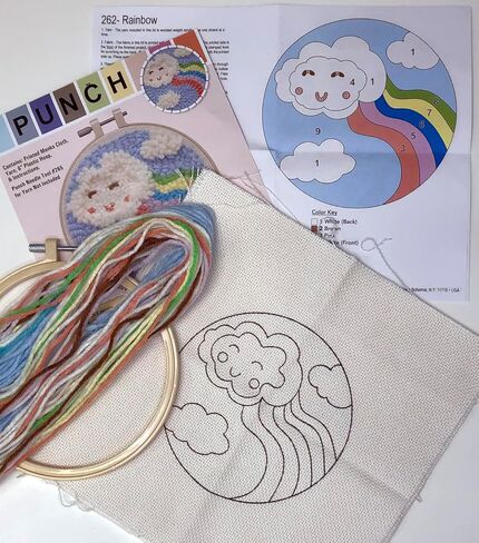 مجموعة إبر رينبو بانش من شركة Design Works Crafts Inc، باللون الأبيض in Kuwait