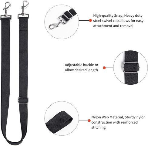 Premium Horse Blanket Sheet Leg Straps, 2 Pcs Adjustable 27.55" to 55" Length, Replacement Stretchy Belly Strap with Double Swivel Snaps in Kuwait