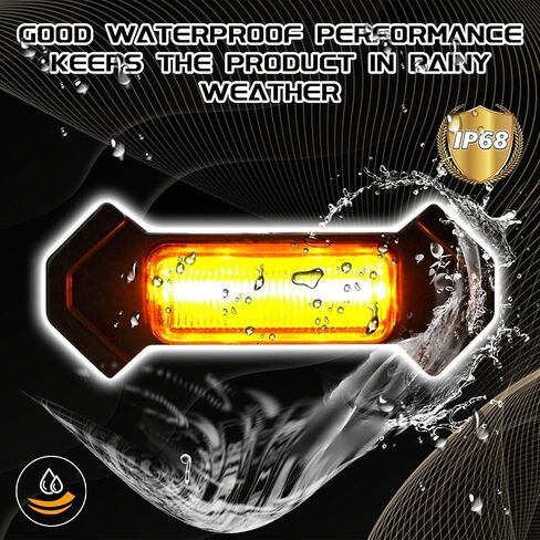 UZZH 4 قطع مصابيح LED للشواية للشاحنات، مصابيح LED كهرمانية مع سرج سلكي، مصابيح LED للشبكة الأمامية، مجموعة إضاءة الشواية الأمامية لملحقات السيارة لعام 2016-2019 Toyota Tacoma TRD PRO Front Gril in Kuwait